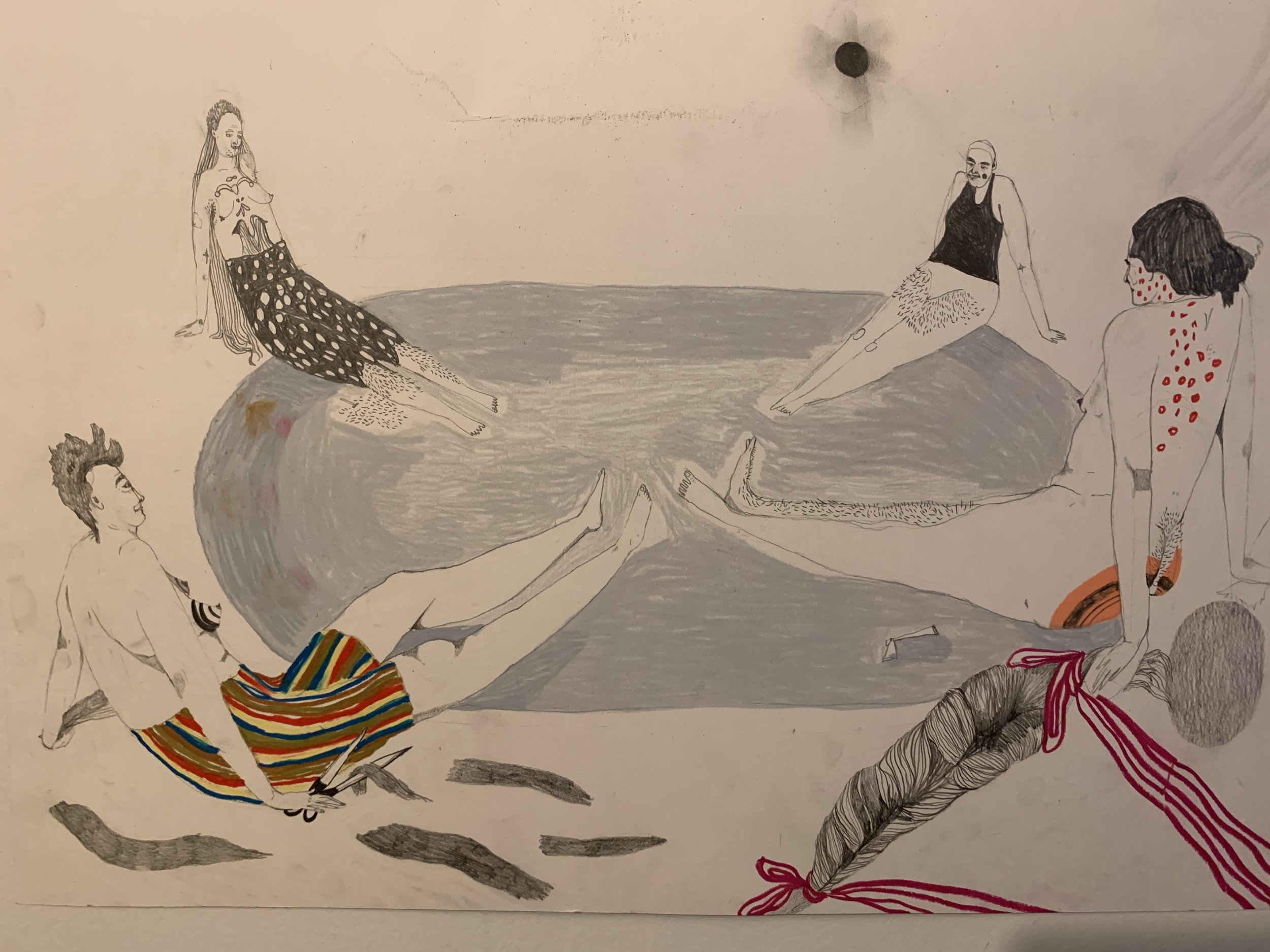 Drawing by Makeal Flammini