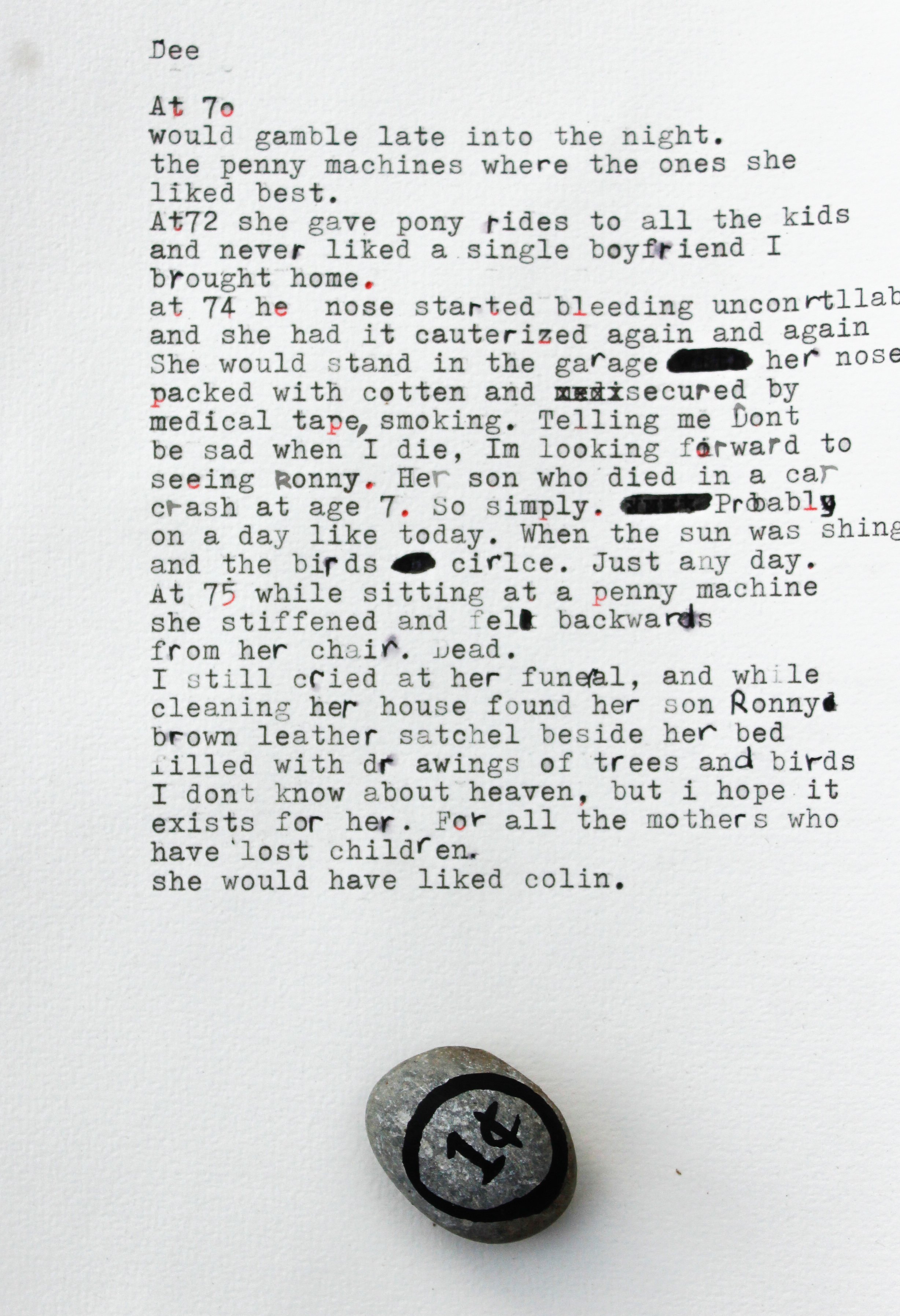 Poem 8 of Ten poems from Austria, by Makeal Flammini